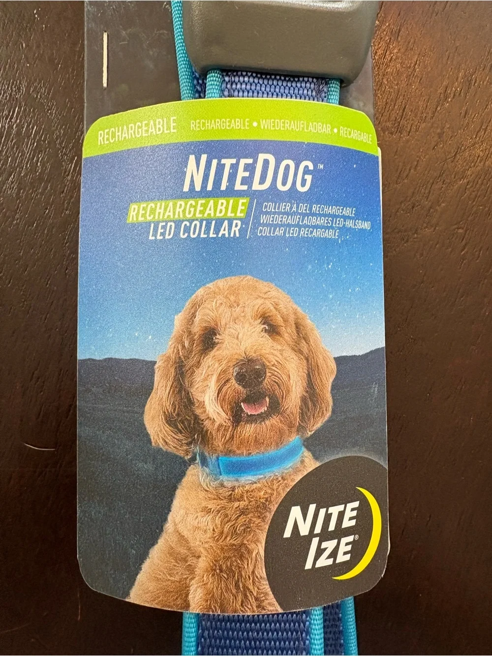 NITEDOG NITEIZE Rechargeable LED COLLAR,  sz. M